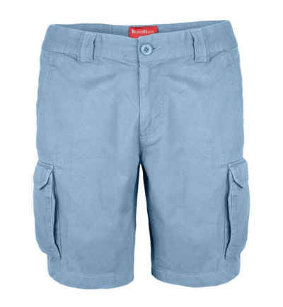 BlauerHafen Cargoshorts Herren Cargo Shorts 100% Baumwolle Hose Normale Passform Bermuda