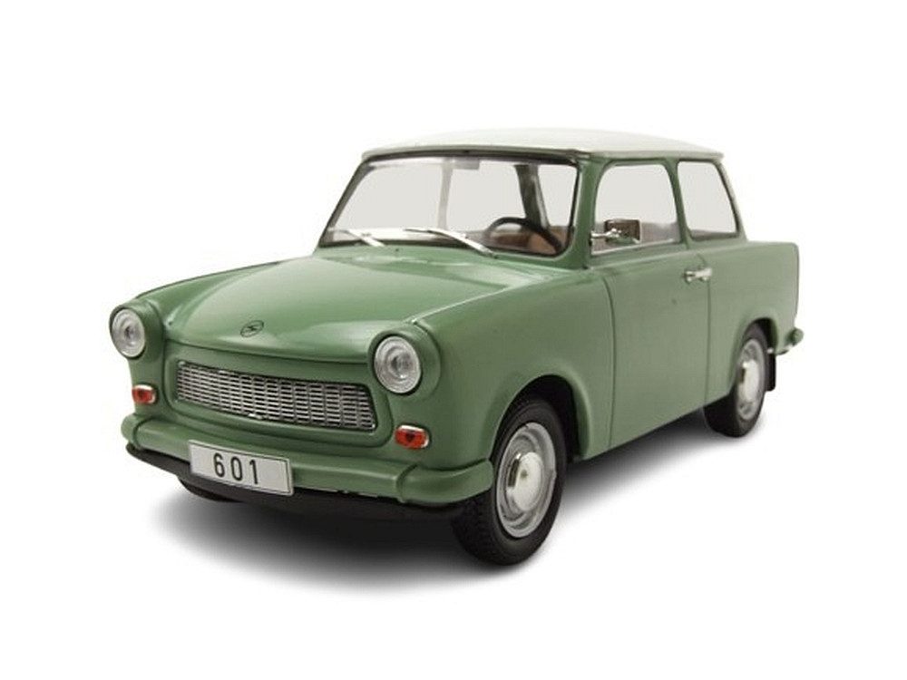 Whitebox Modellauto Trabant 601 Trabbi 1965 hellgrün weiß, Maßstab 1:24