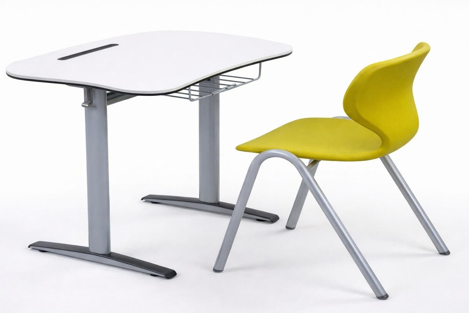 Xlmoebel Schreibtisch Ergonomische Schulbank FlexiWave mit modernem Design und Stuhl (Schulbank-Set, mit Stuhl), Made in Europa