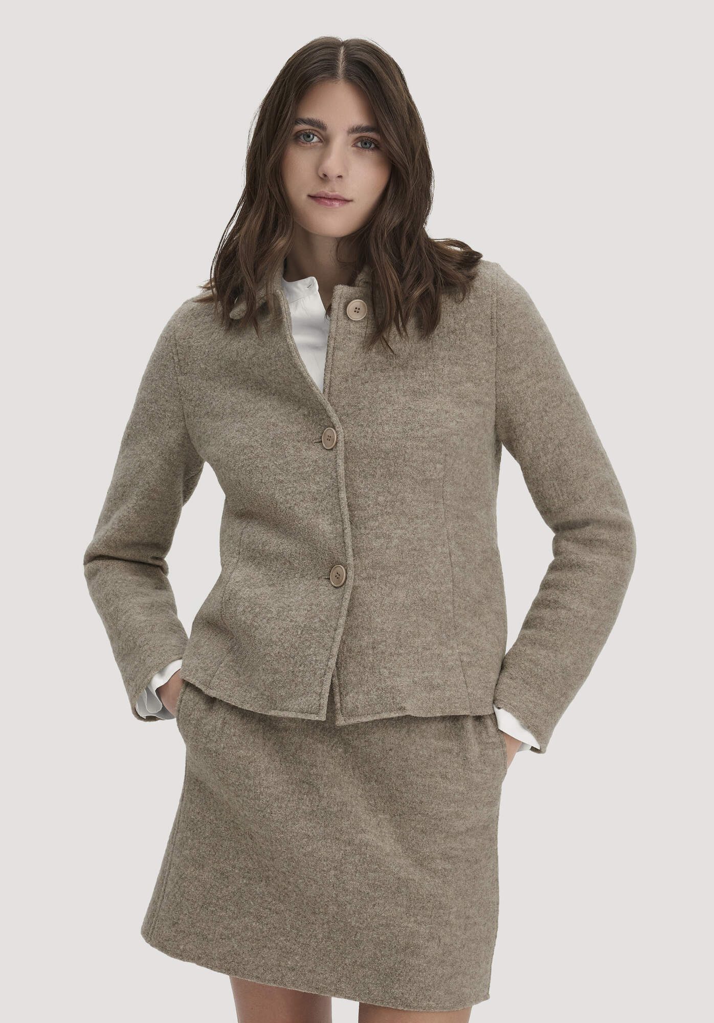 Hessnatur Fleeceponcho aus reiner Bio-Merinowolle günstig online kaufen