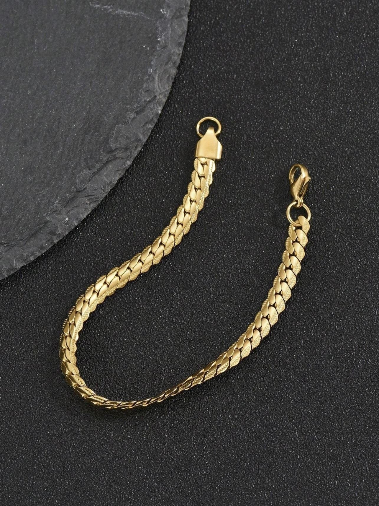 GOLDKLEIN Edelstahlarmband Herren Edelstahl Panzerarmband Schmuck Gliederke günstig online kaufen