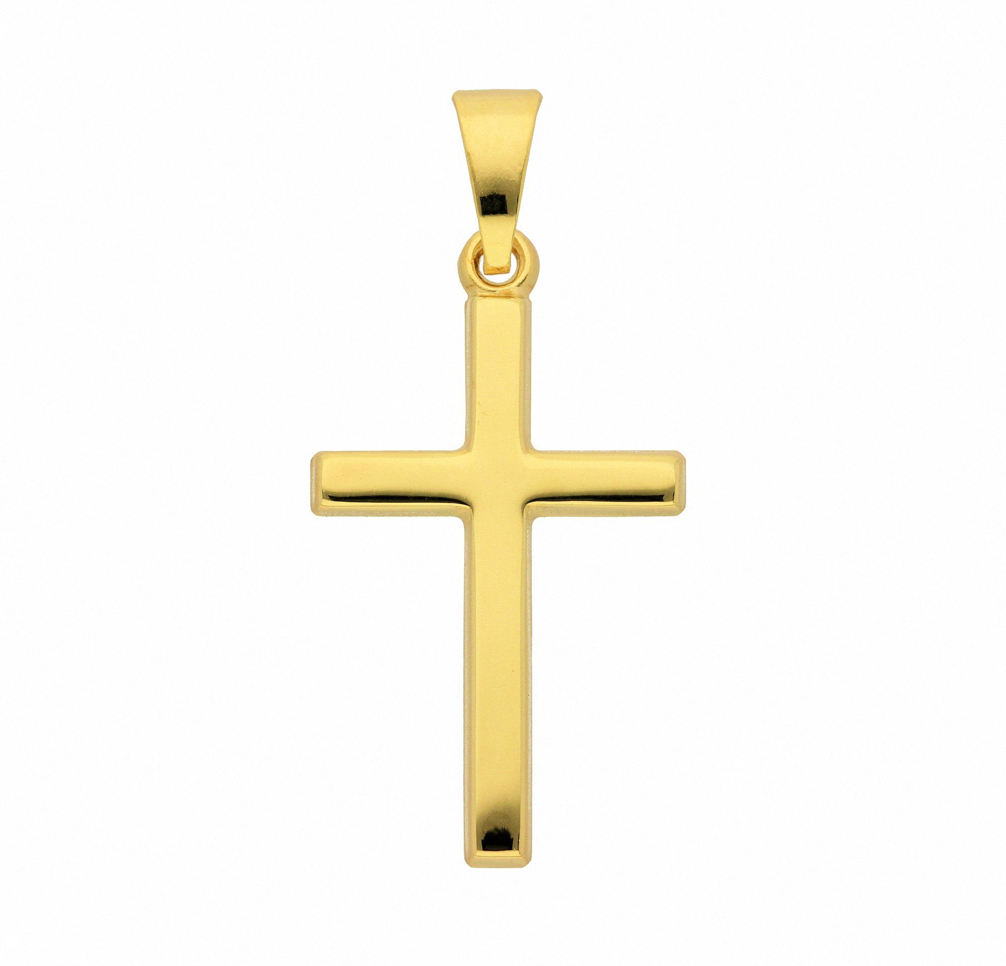 Adelia´s Kettenanhänger Damen & Herren 333 Gold Kreuz Anhänger, Goldschmuck für Damen & Herren