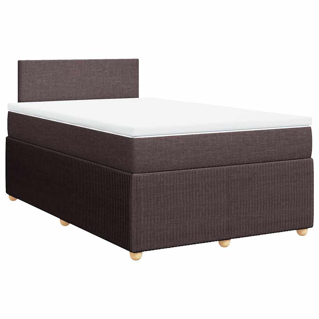 vidaXL Bett Boxspringbett mit Matratze Dunkelbraun günstig online kaufen