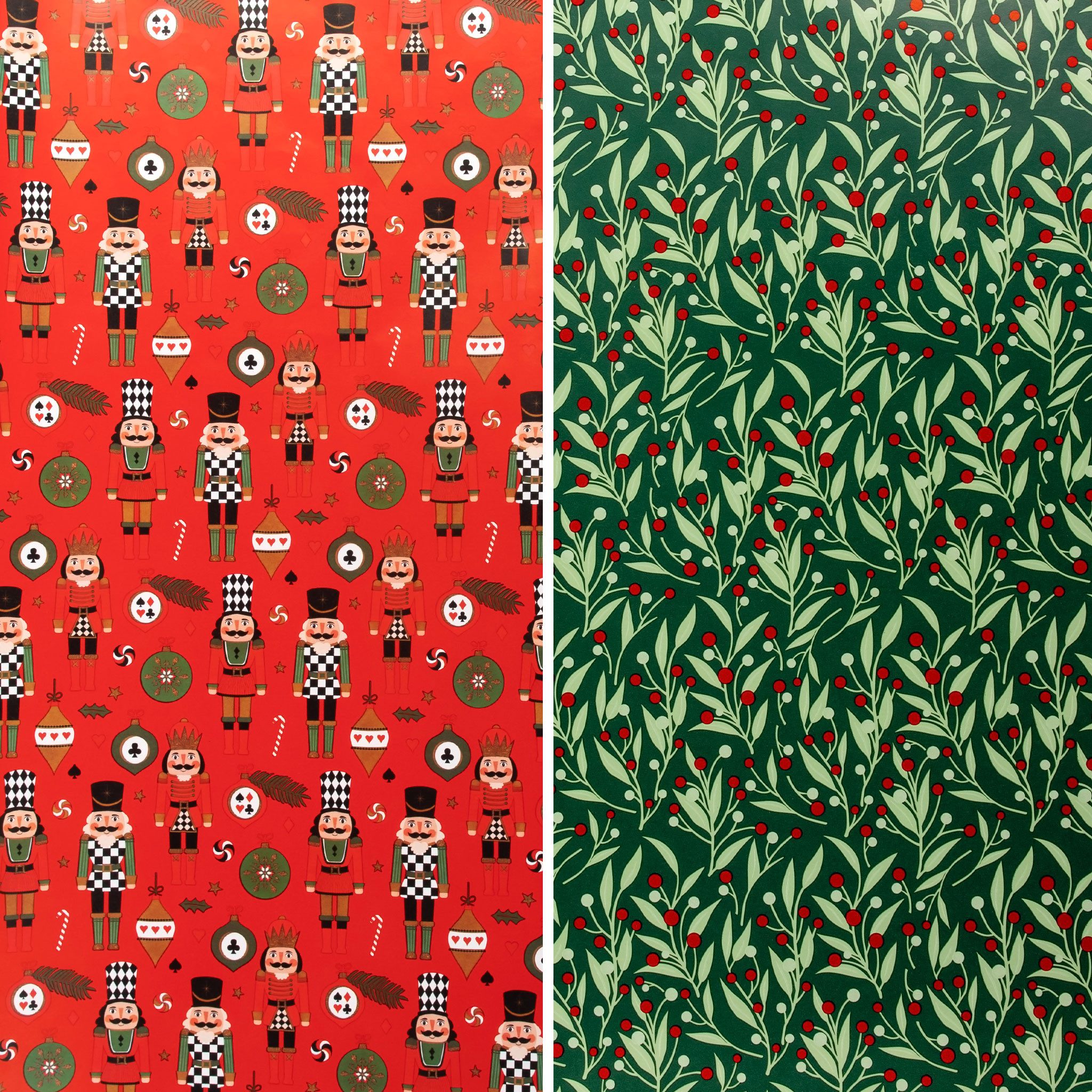Spetebo Geschenkpapier Weihnachts Geschenkpapier 200 x 70 cm mit festlichen Motiven, Weihnachts-Motive (1St), 5 Rollen – Bild 4 von 5
