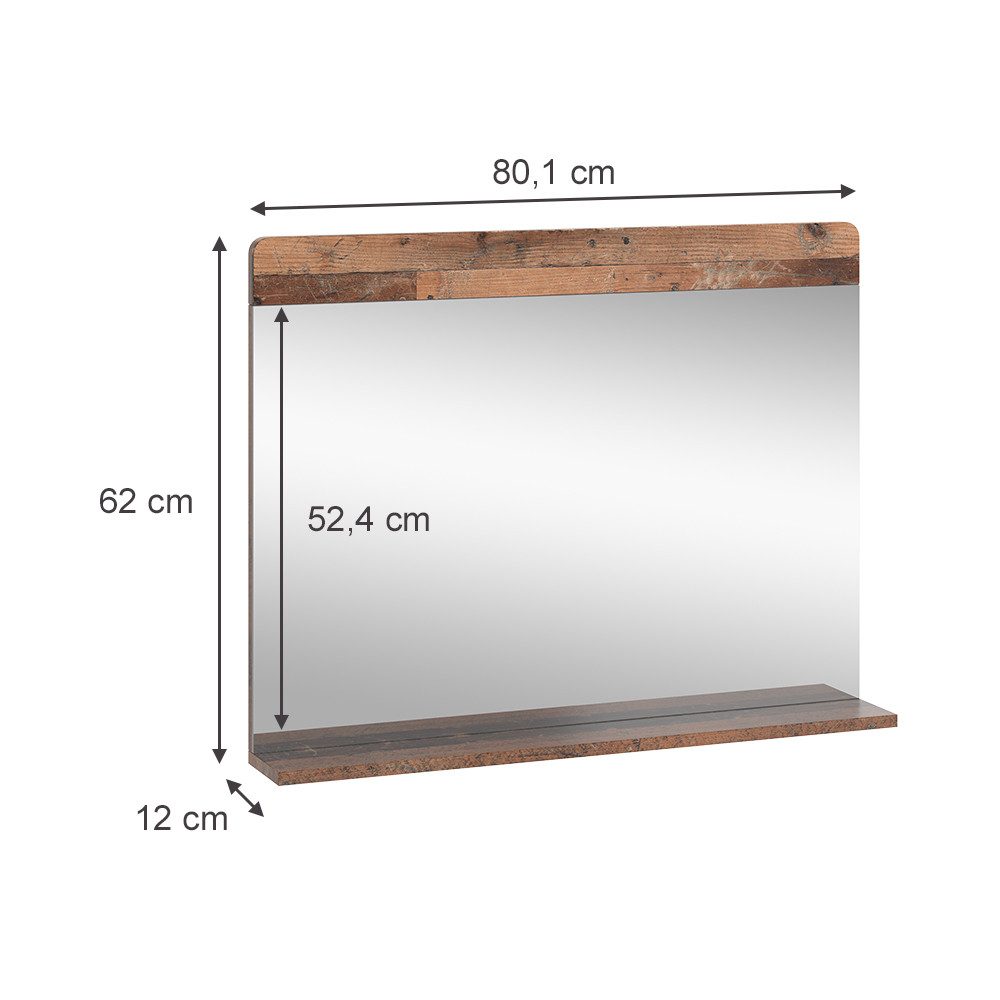 Vicco Badspiegel Izan, Oldstyle, 80.1 x günstig online kaufen
