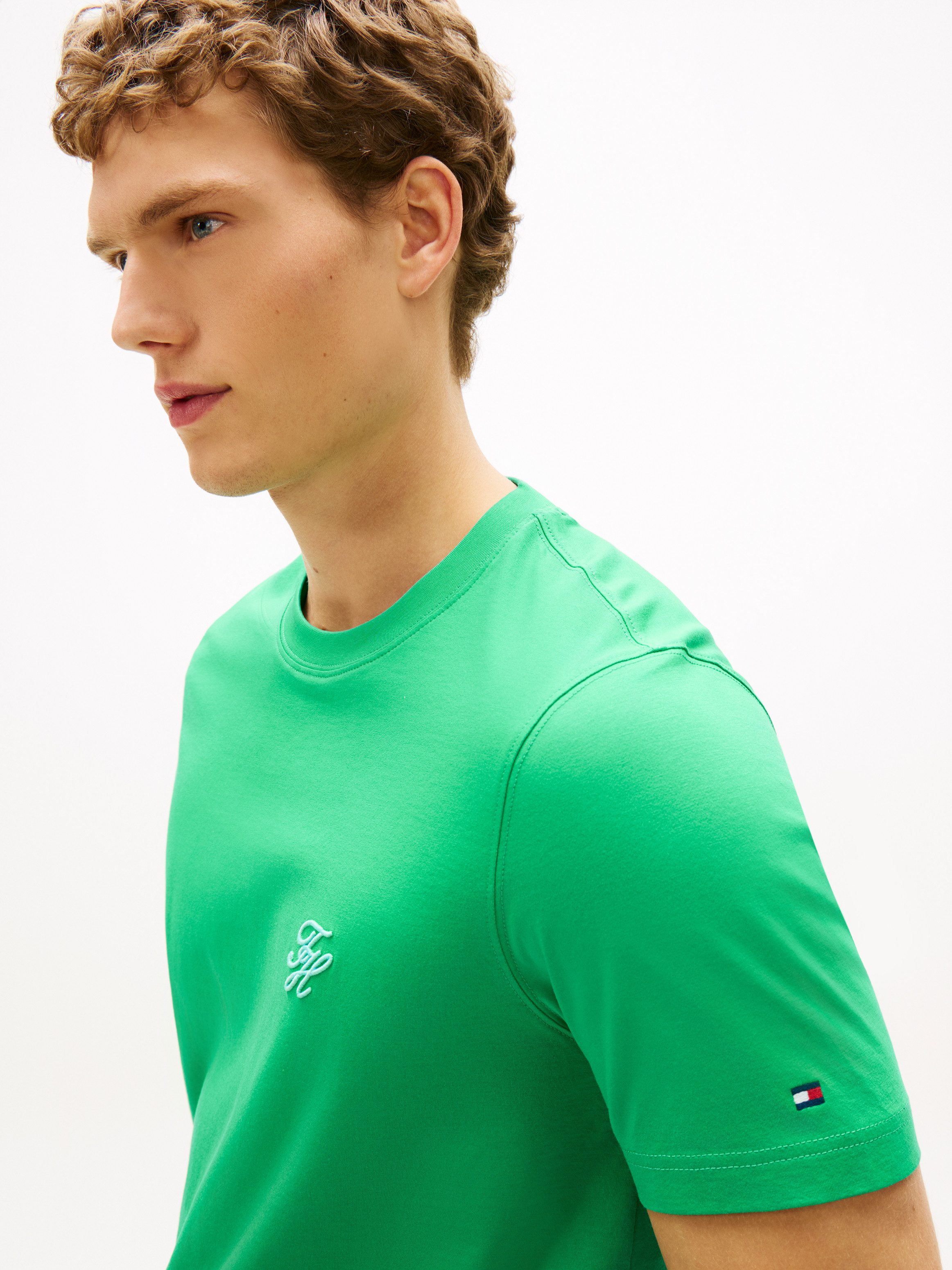 Tommy Hilfiger T-Shirt SCRIPT MONOGRAM SWIMSHOP aus Jersey mit Logo-Stickerei
