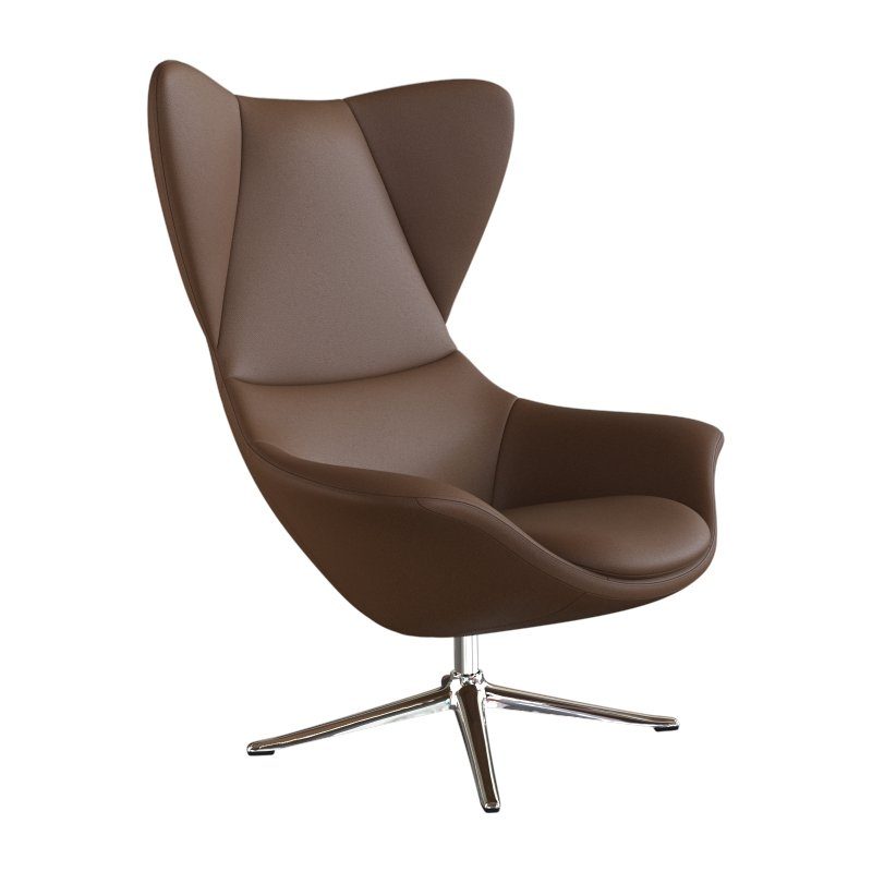 FLEXLUX Ohrensessel Stilo Relaxsessel, TV-Sessel, Solitär, Stil-Ikone, drehbar, Fuß Aluminium