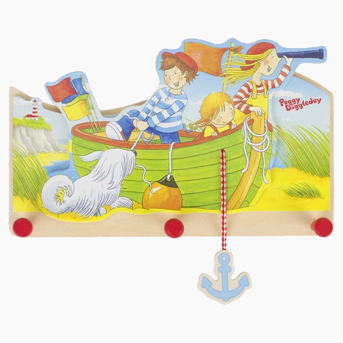 goki Garderobenpaneel Garderobe Peggy Diggledey (packung, 1 St), Ordnung le günstig online kaufen