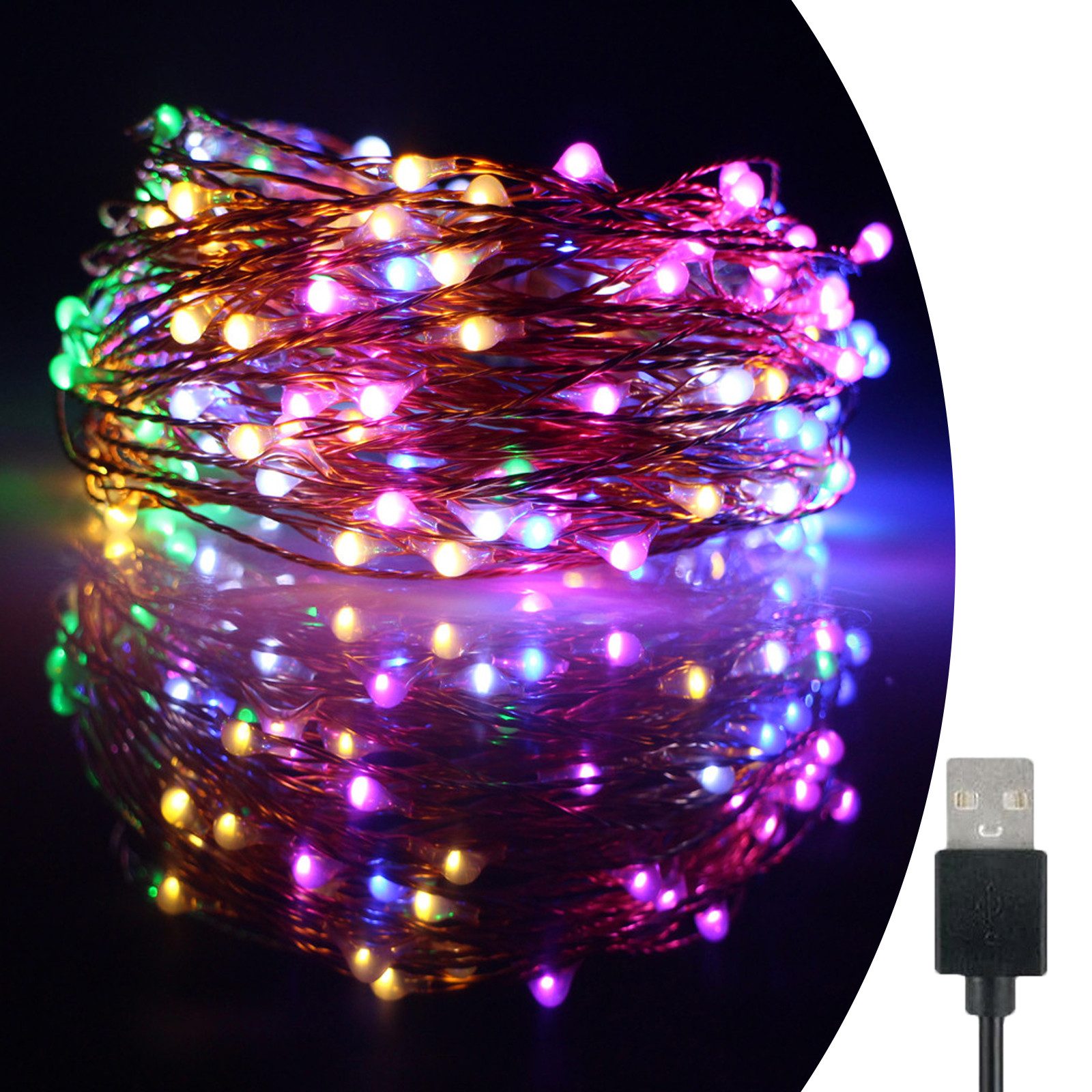 MUPOO Lichterkette Led Lichterkette, 5M 50 LED/10M 100LED/20M 200 LED Kupfe günstig online kaufen