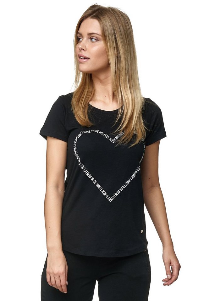 Decay T-Shirt mit Herz-Print