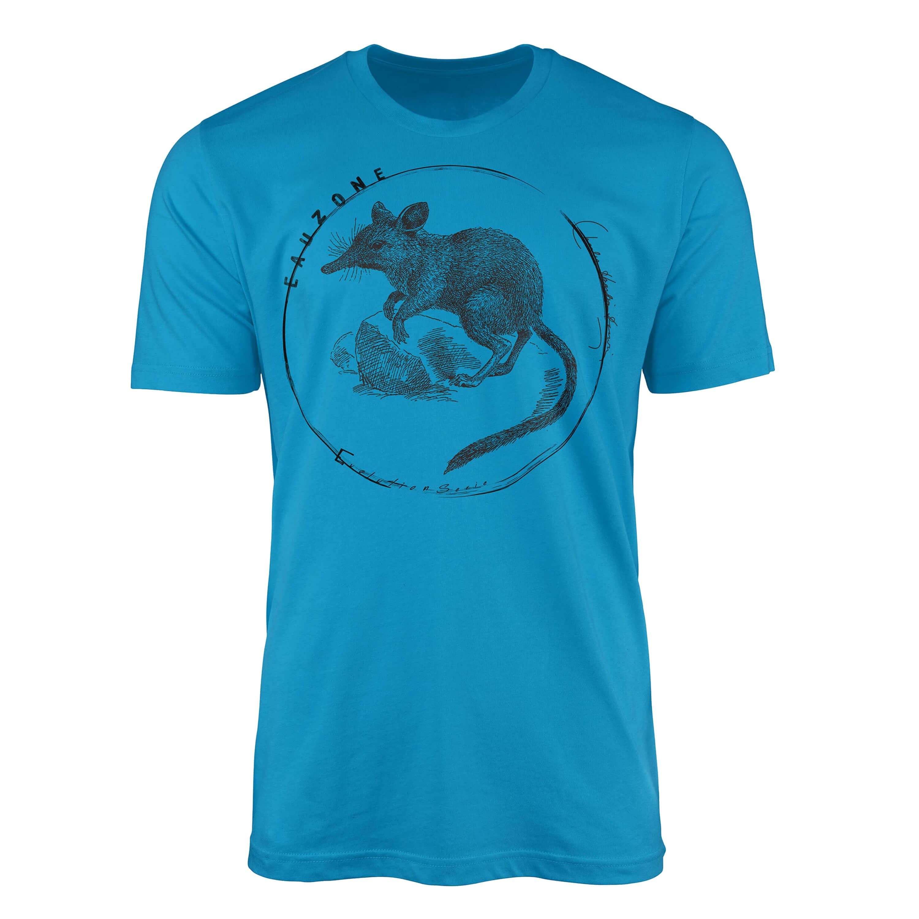 Sinus Art T-Shirt Evolution Herren T-Shirt Springspitzmaus Atoll