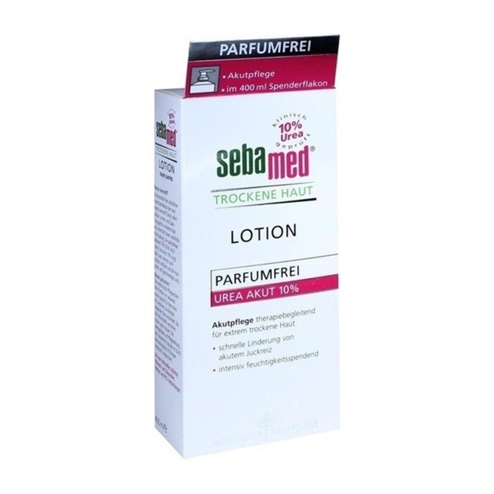 Sebapharma GmbH & Co.KG Körperlotion SEBAMED Trockene Haut parfümfrei Lotion Urea 10%, 400 ml | Körperlotionen