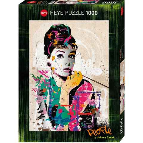 HEYE Puzzle People by Johnny Cheuk, Audrey, 1000 Puzzleteile, Made in Germany