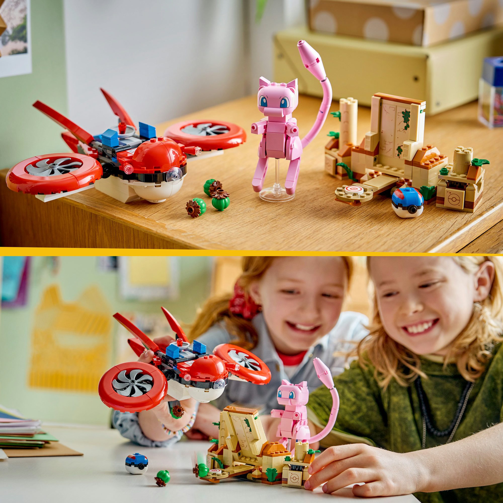 LEGO® SMART Play: Drohnensuche nach einem Mysteriösen Mew (72161) Konstruktionsspielsteine, (429 St), LEGO Pokémon; Mit SMART Brick kombatibel (nicht enthalten)