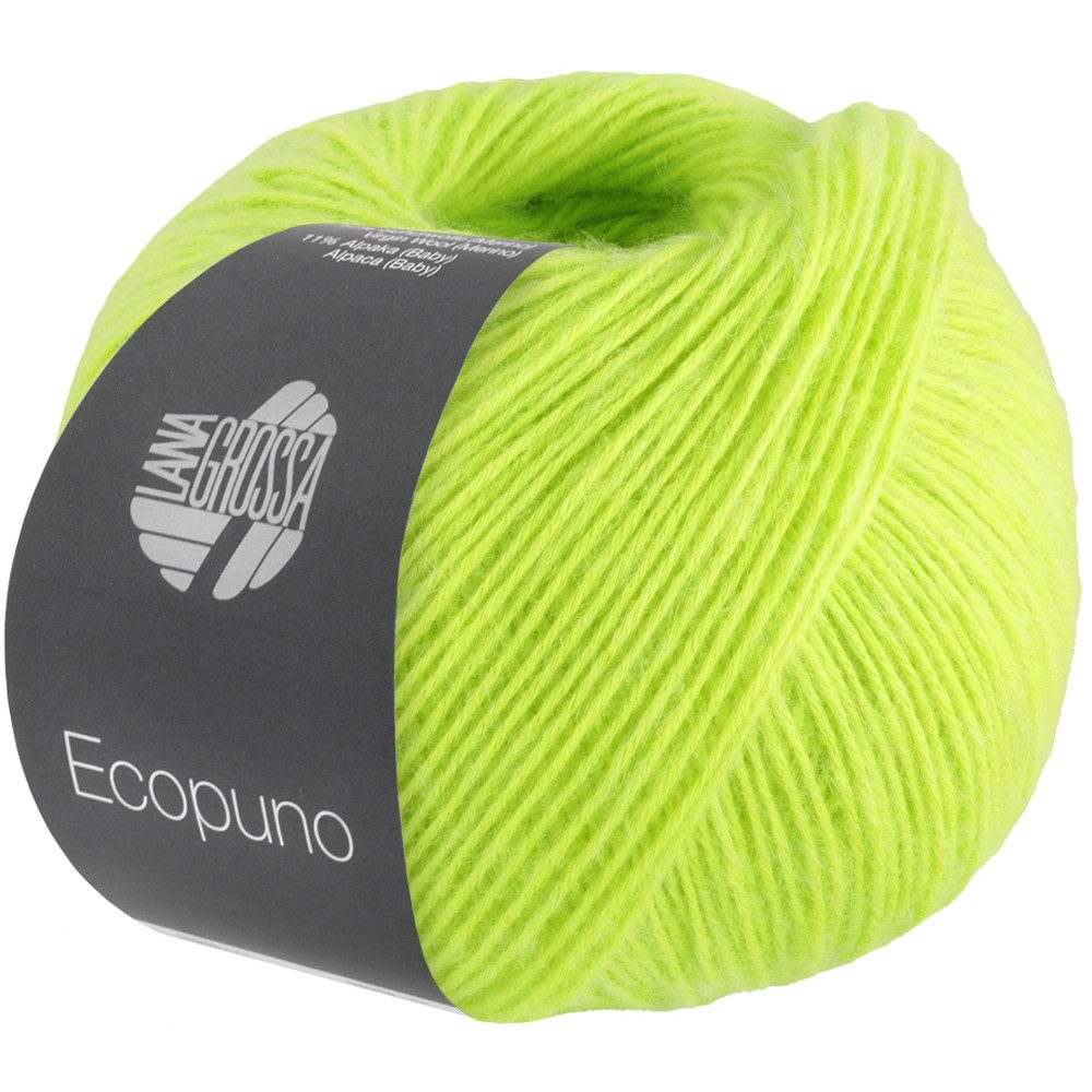 LANA GROSSA ECOPUNO Häkelwolle, 215 m (superweiches Ganzjahresgarn aus Baumwolle mit Merino und Baby Alpaka), 50 g