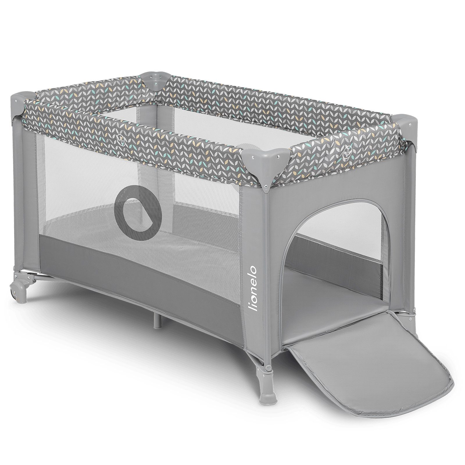 lionelo Baby-Reisebett Stefi, 120x60 cm Tragetasche  Klappbaren  Seiteneingang