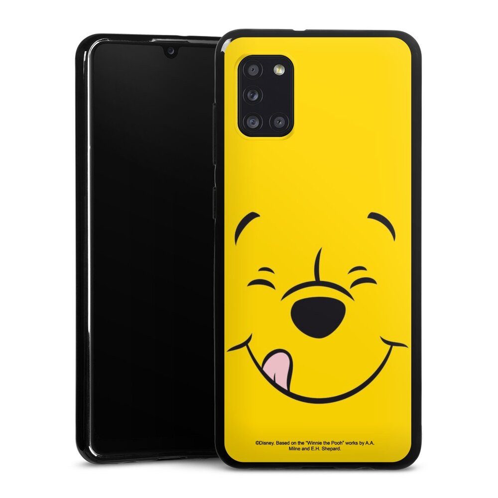 DeinDesign Handyhülle Winnie Puuh Offizielles Lizenzprodukt Disney Puuh Closeup, Samsung Galaxy A31 Silikon Hülle Bumper Case Handy Schutzhülle
