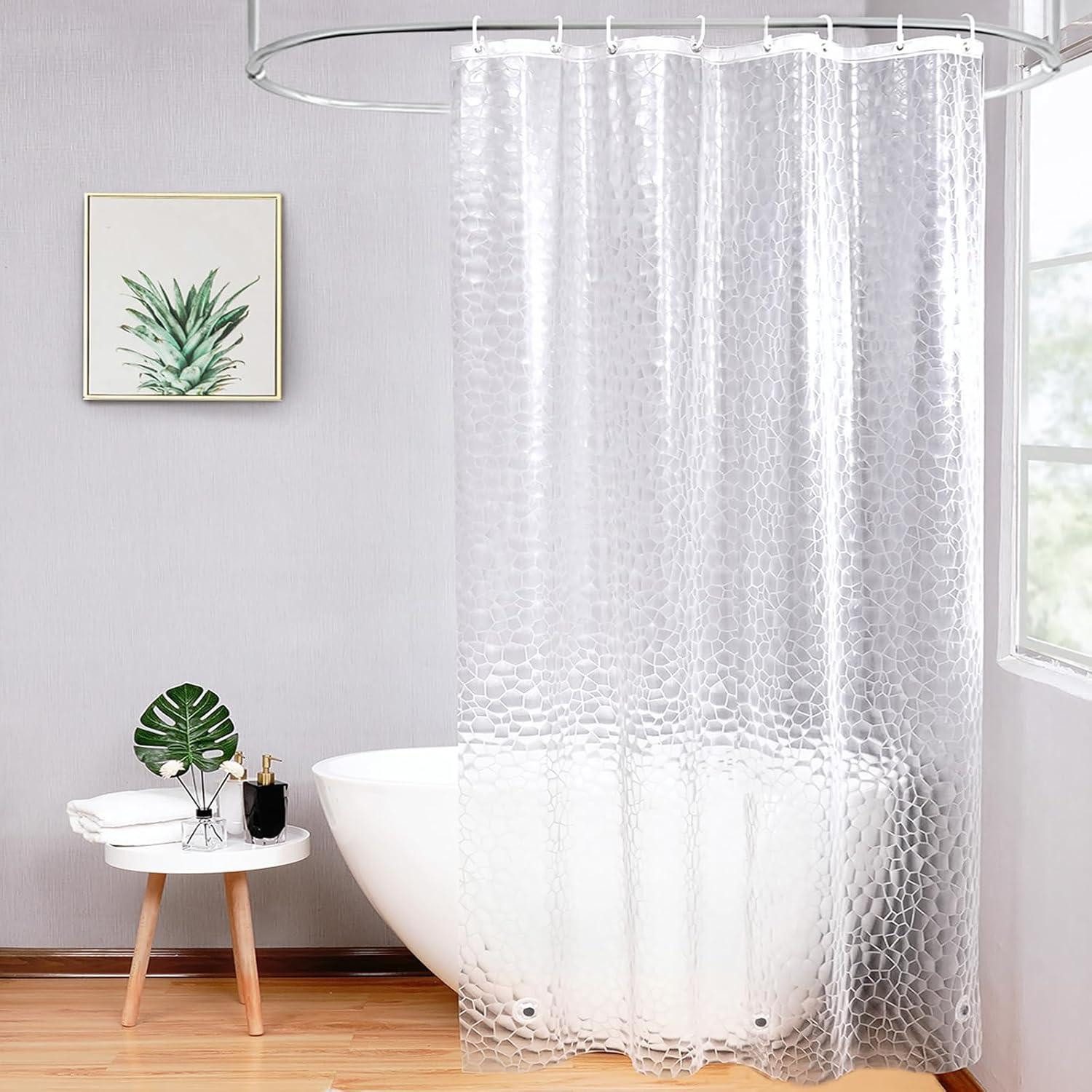 AooHome Duschvorhang Duschvorhang 120x180cm Wasserdicht Halbtransparent günstig online kaufen