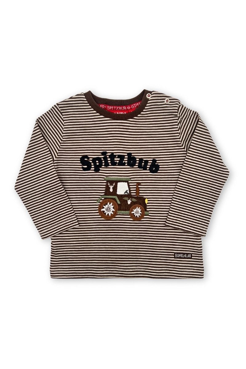 BONDI Trachtenkleid Trachtenshirt Baby/Kind - SPITZBUB - braun/weiß