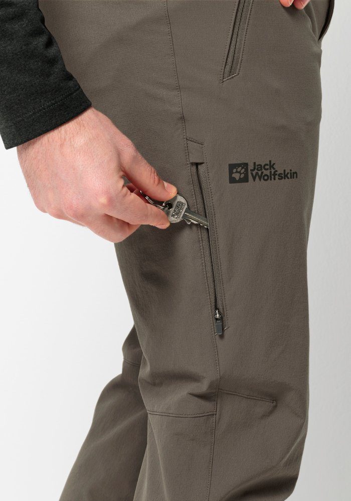 Jack XT M Wolfskin PANTS cold-coffee Softshellhose ACTIVATE