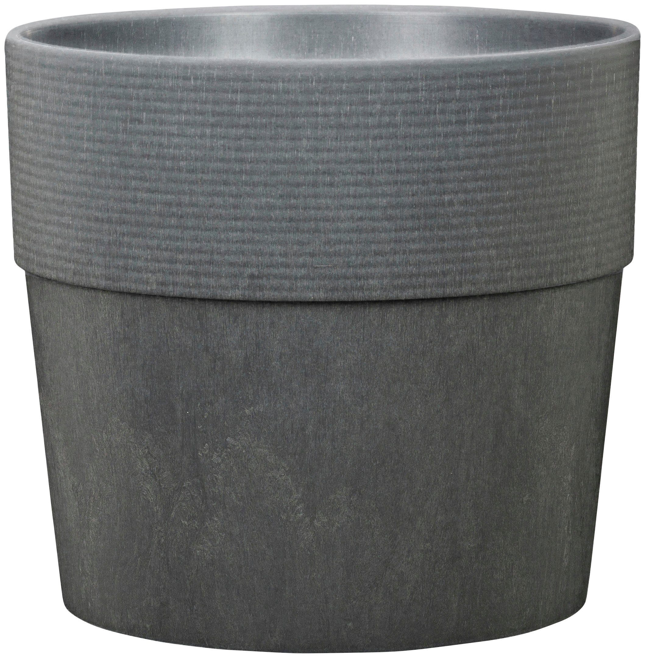 Scheurich Blumentopf 224/30 groove carbon günstig online kaufen