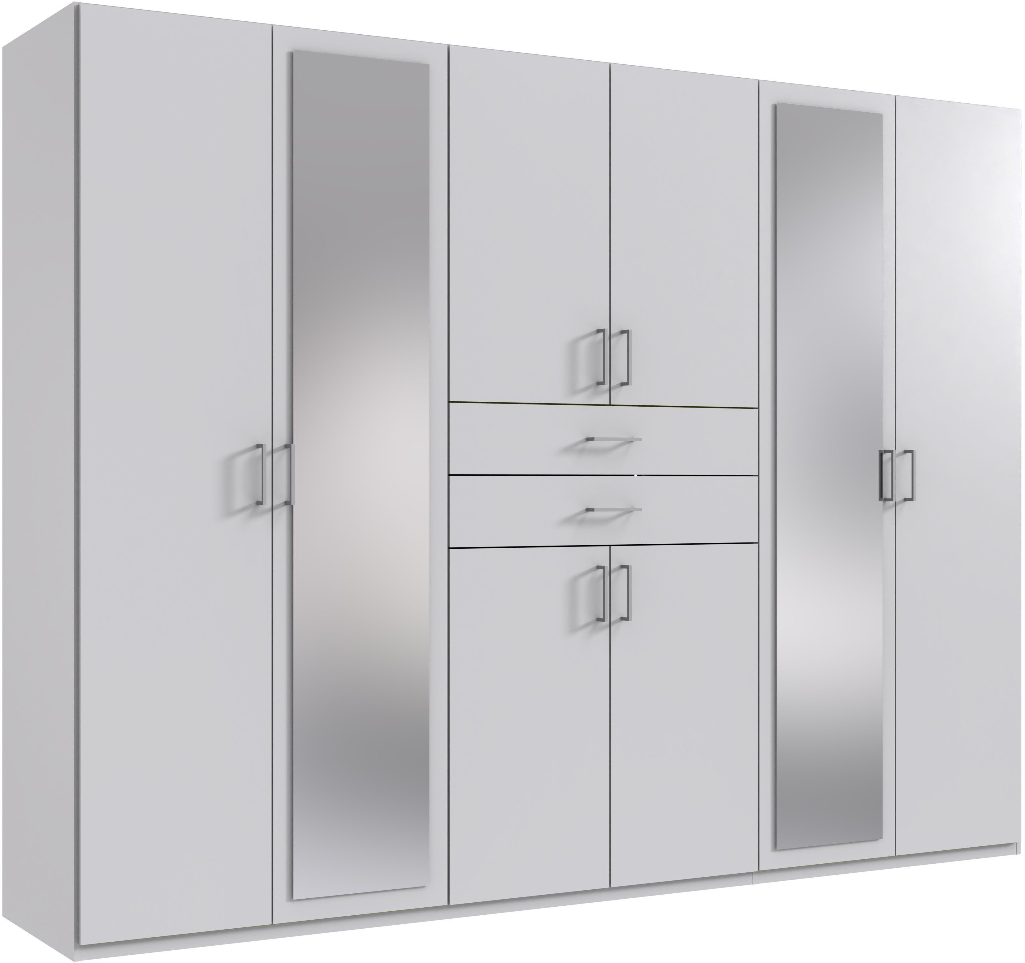 Wimex Kleiderschrank Diver Drehtürenschrank mit Spiegel, in der Breite 270cm Bestseller Schlafzimmerschrank wahlweise 3 Innenausstattungen