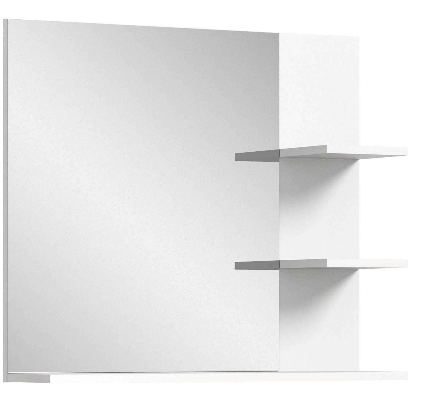 xonox.home Spiegel, Spiegelfront Weiß Melamin Modern 70x80x16 cm günstig online kaufen