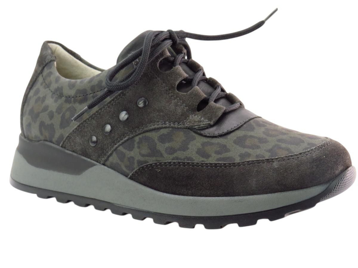 Vel.Leop.asphalt Schnürschuh