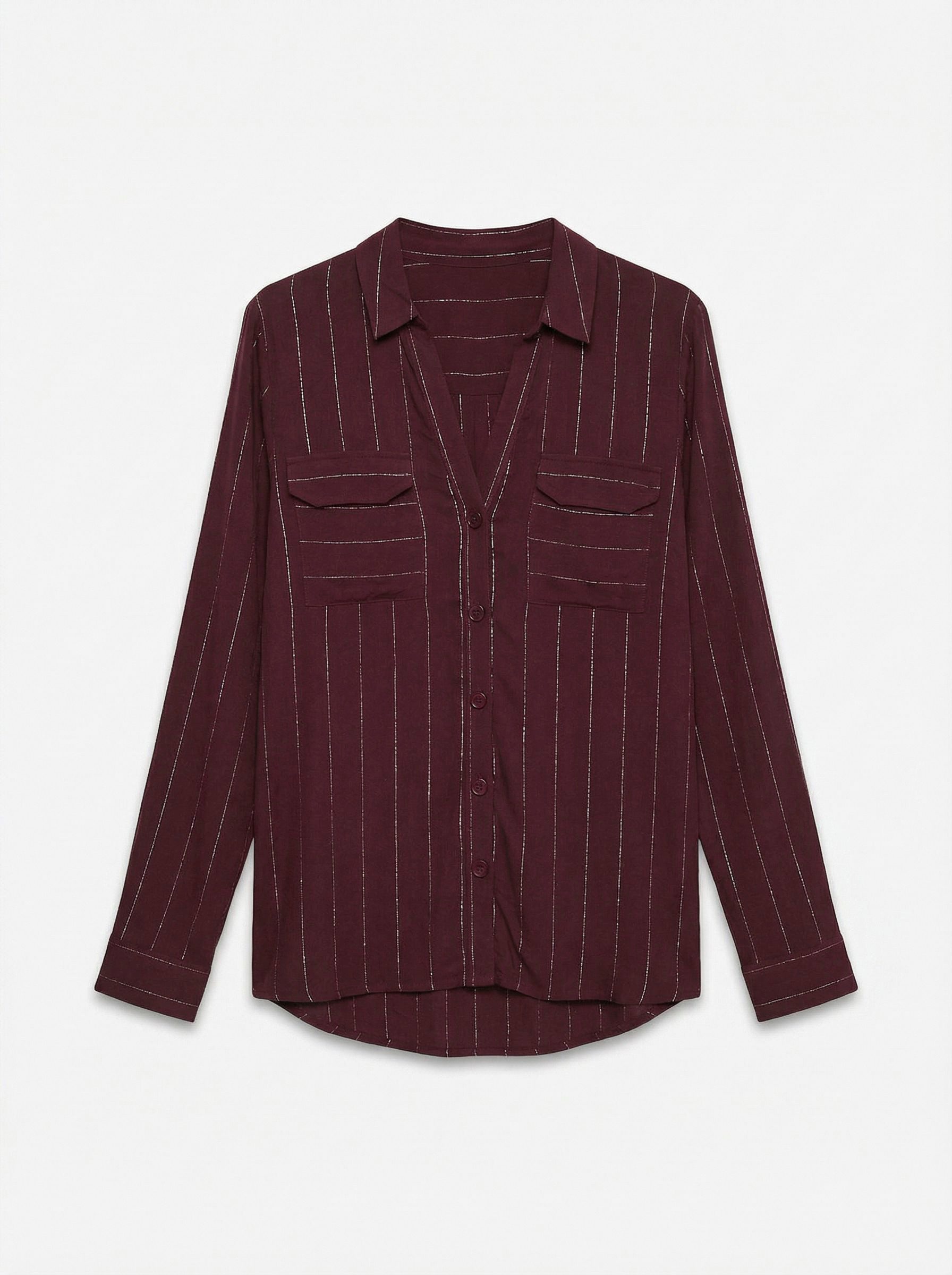 Vero Moda Hemdbluse VMBUMPY LS GLITTER SHIRT WVN GA NOOS Viskosemischung, regular fit