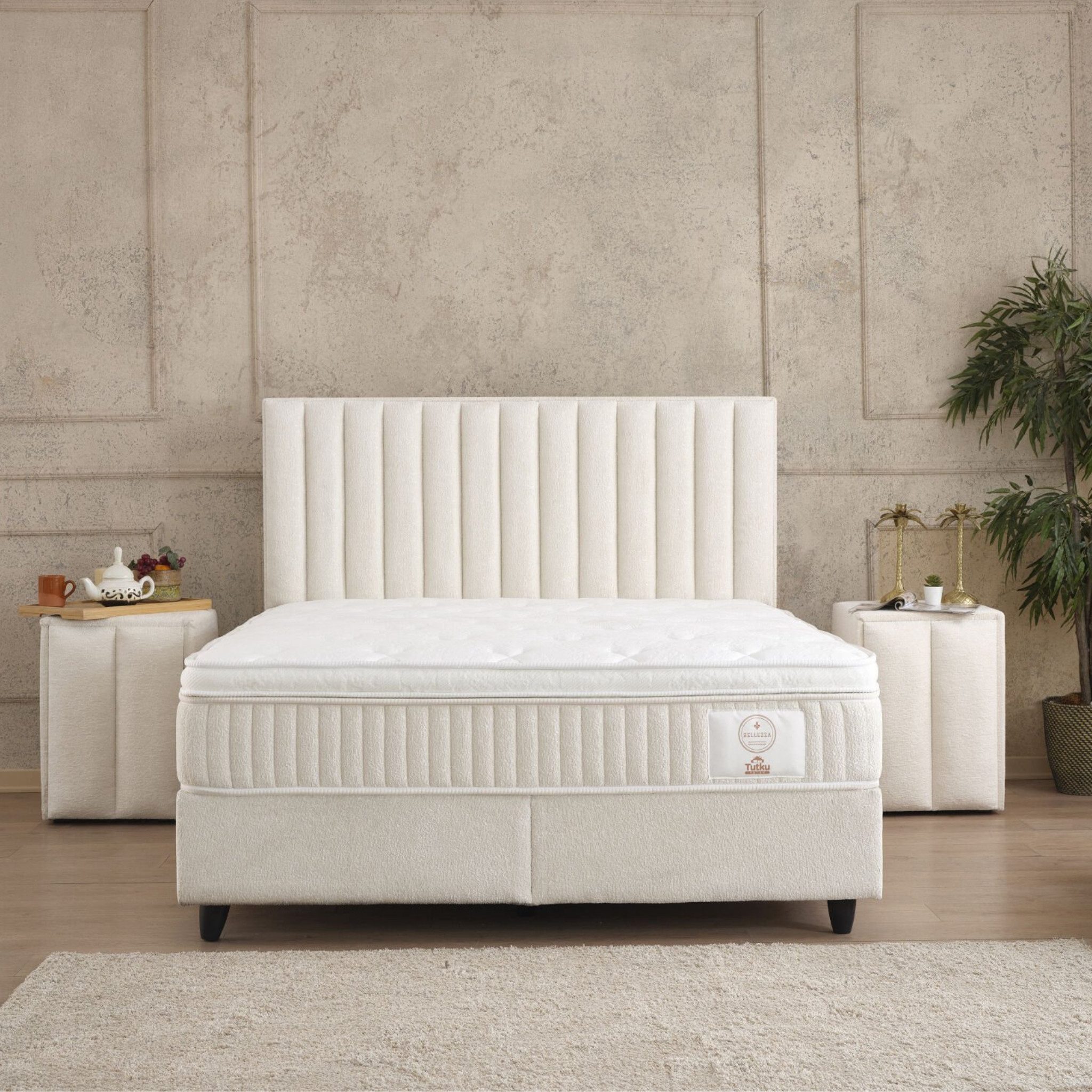 gowoll Boxspringbett mit Matratze Polsterbett Stauraumbett Betkasten inkl. Lieferung Beleza (Boxspringbett Set), inkl. Matratze