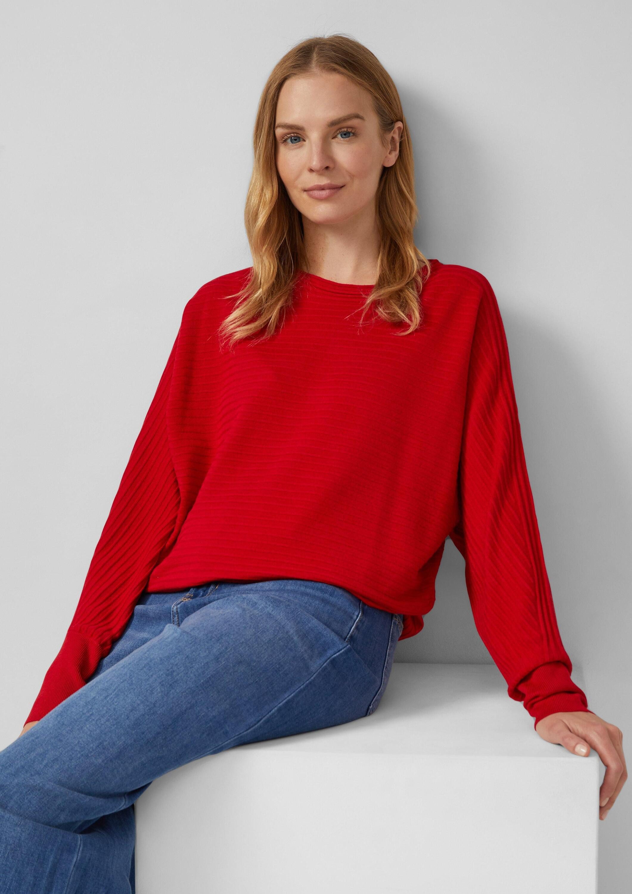 s.Oliver Longpullover Strickpullover Relaxed Fit Pullover günstig online kaufen