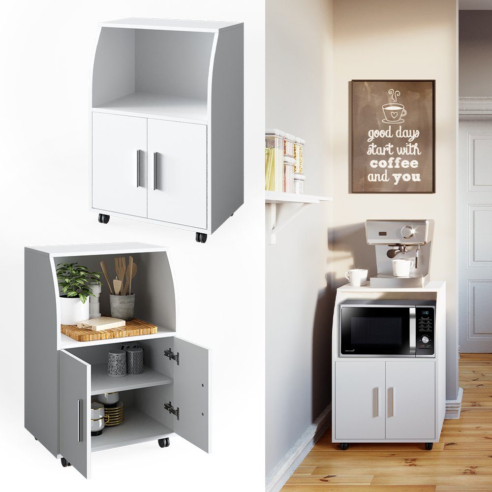 Vicco Barschrank Elio, Weiß, 55 x günstig online kaufen