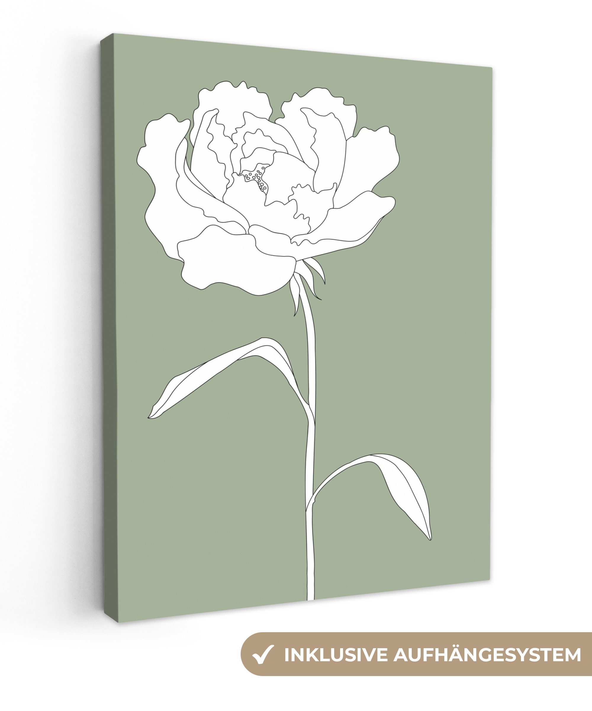 OneMillionCanvasses® Leinwandbild Rose - Blumen - günstig online kaufen