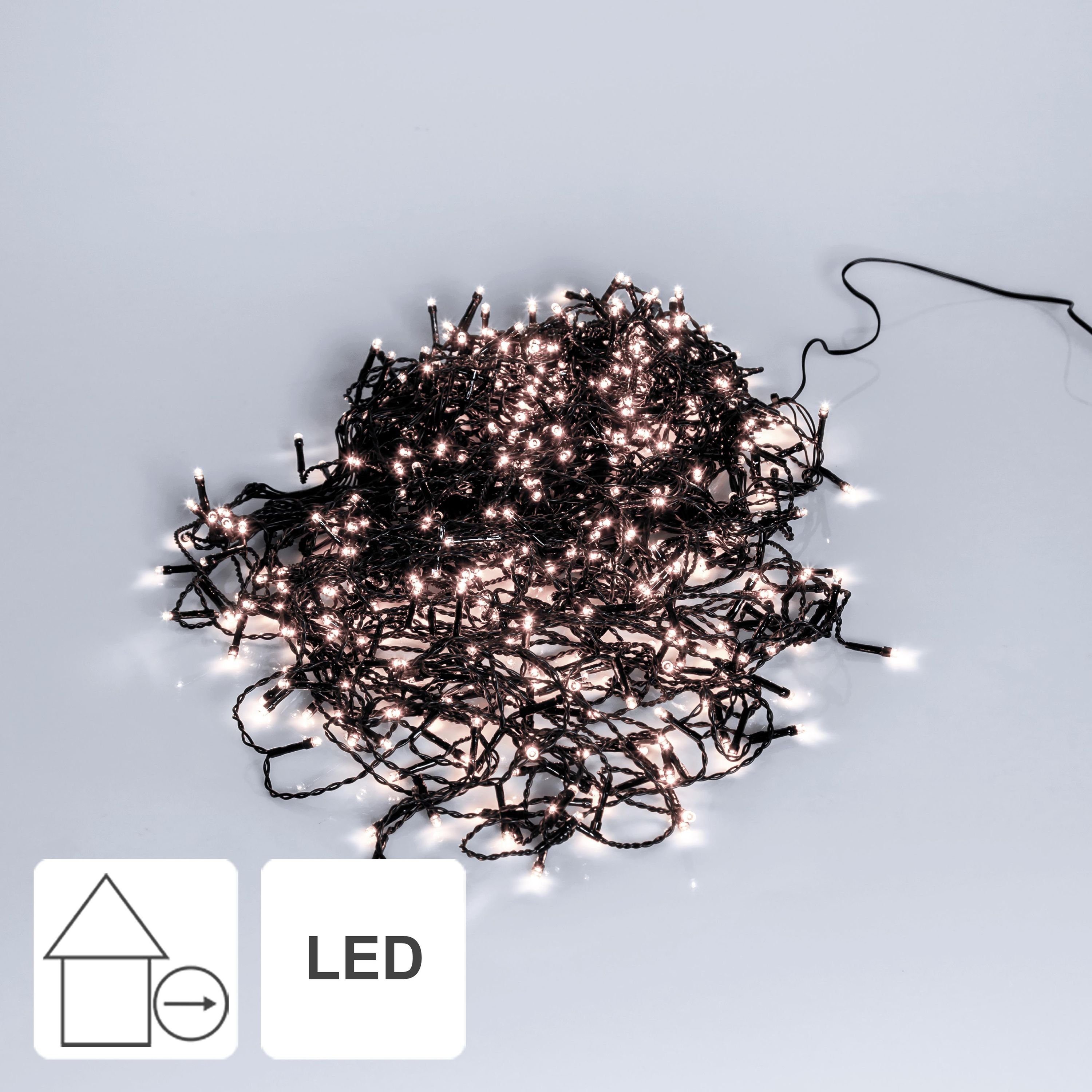 STAR TRADING LED-Lichterkette Crispy Ice White, LED Lichtervorhang,Crispy Ice White', 240 LEDs, 6m