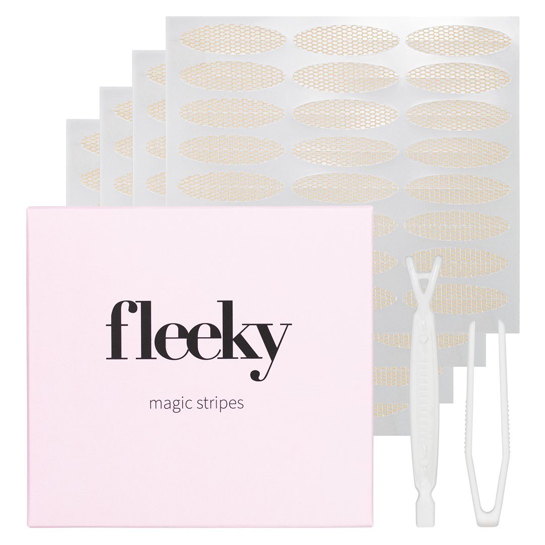 fleeky Augenlid-Tape Magic Stripes Unsichtbar Sofort-Lifting ohne OP Schlupflider straffen mit Eyelid Tape – unsichtbar & Make-up-fest
