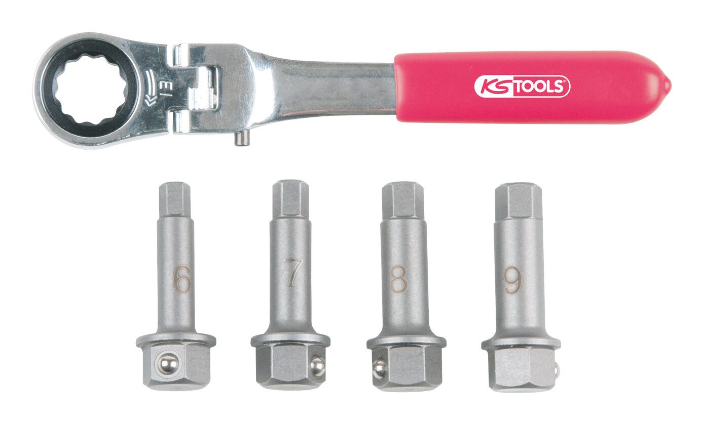 KS Tools Steckschlüssel (5 St), 1/2" Bremssattel SpezialSatz, 5-teilig