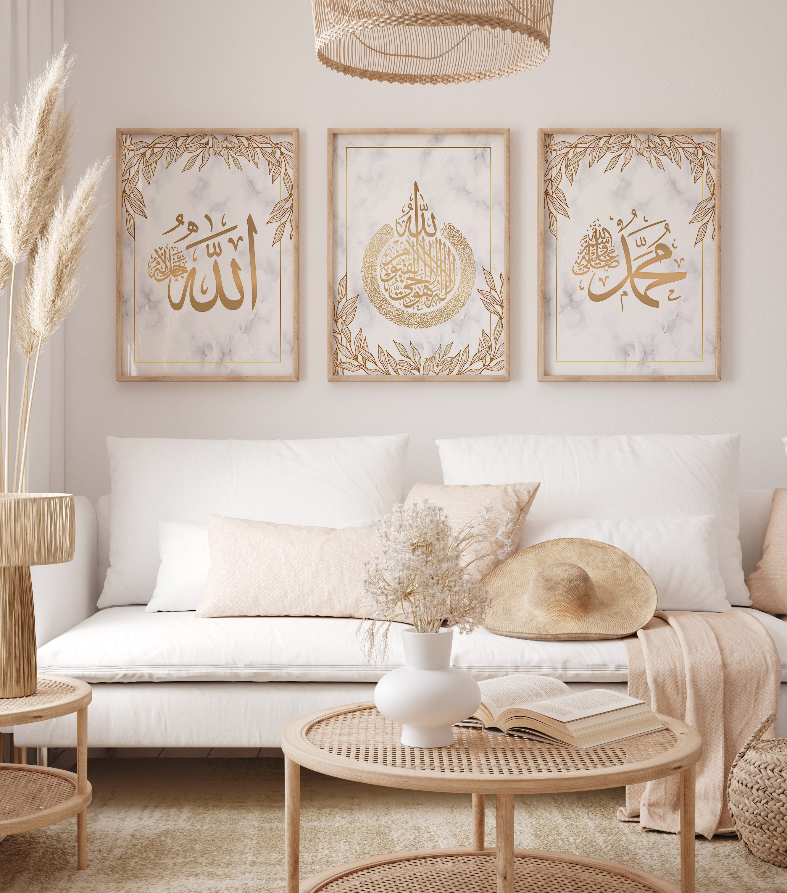 WANDKIND Poster Allah & Muhammad Set Premium IP719, Islamische Poster