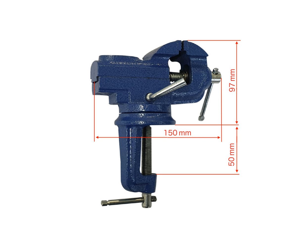 Thumbnail - VaGo-Tools Schraubstock Schraubstock Tischschraubstock 65mm drehbar 360°