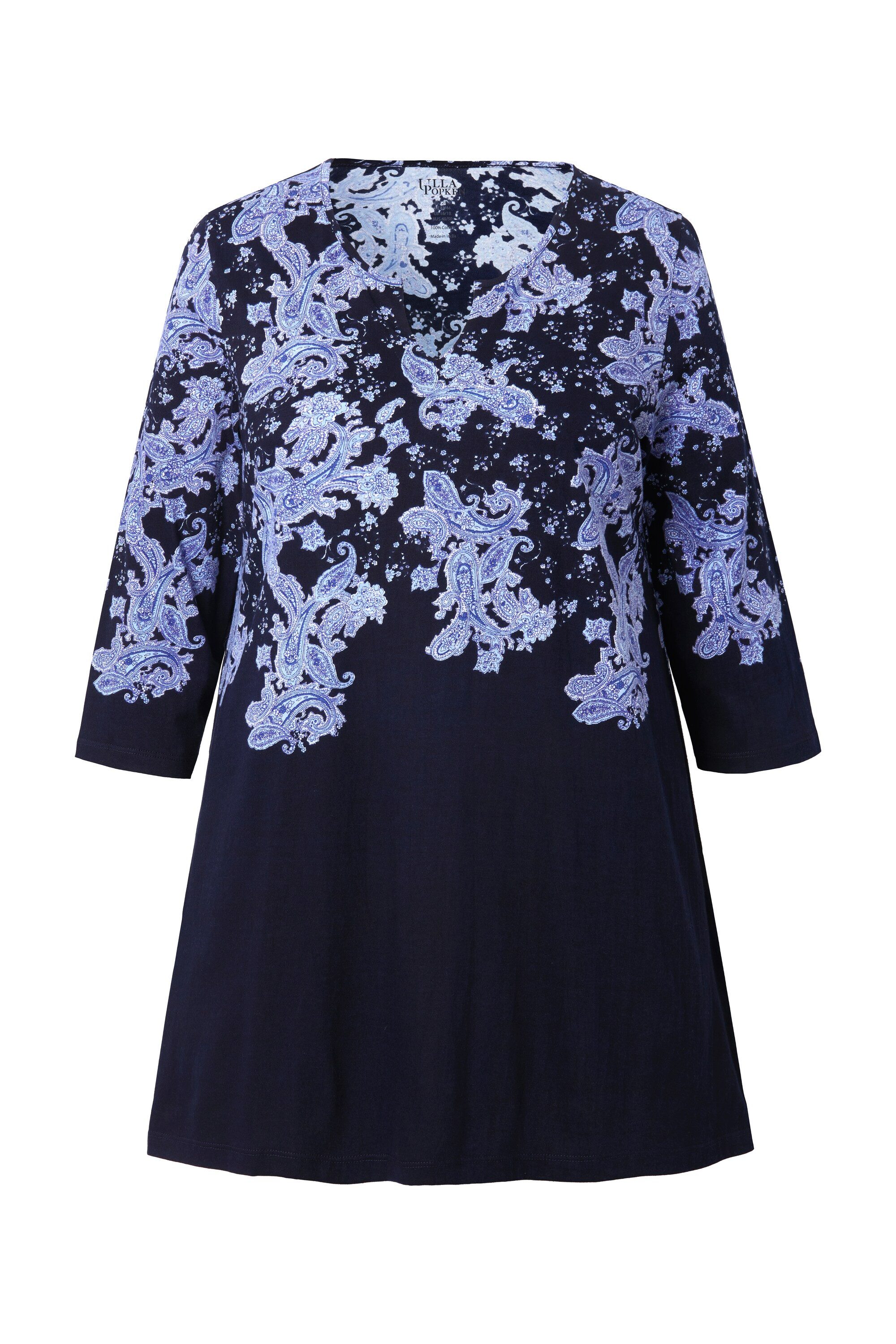 Ulla Popken Longshirt Longshirt bedruckt A-Linie günstig online kaufen