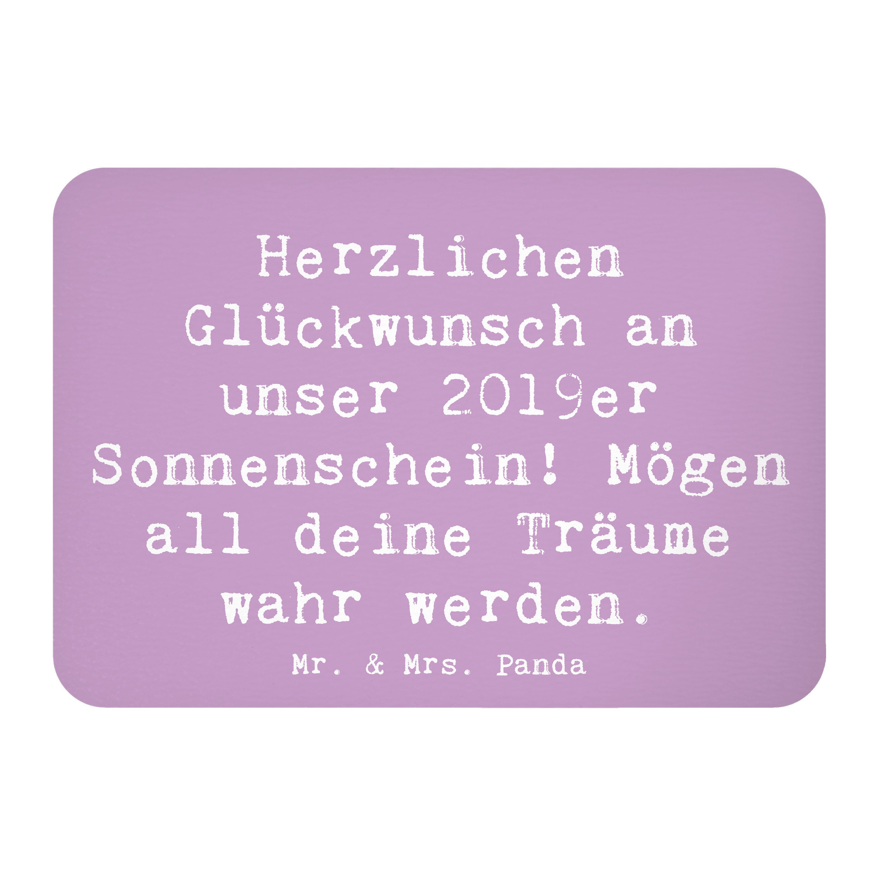 Magnet Spruch 2019 Geburtstag - Lavendeltraum - Geschenk, 2019er Sonnenschei