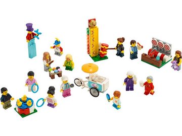 LEGO® Konstruktionsspielsteine LEGO® City - Stadtbewohner – Jahrmarkt, (Set, 183 St)