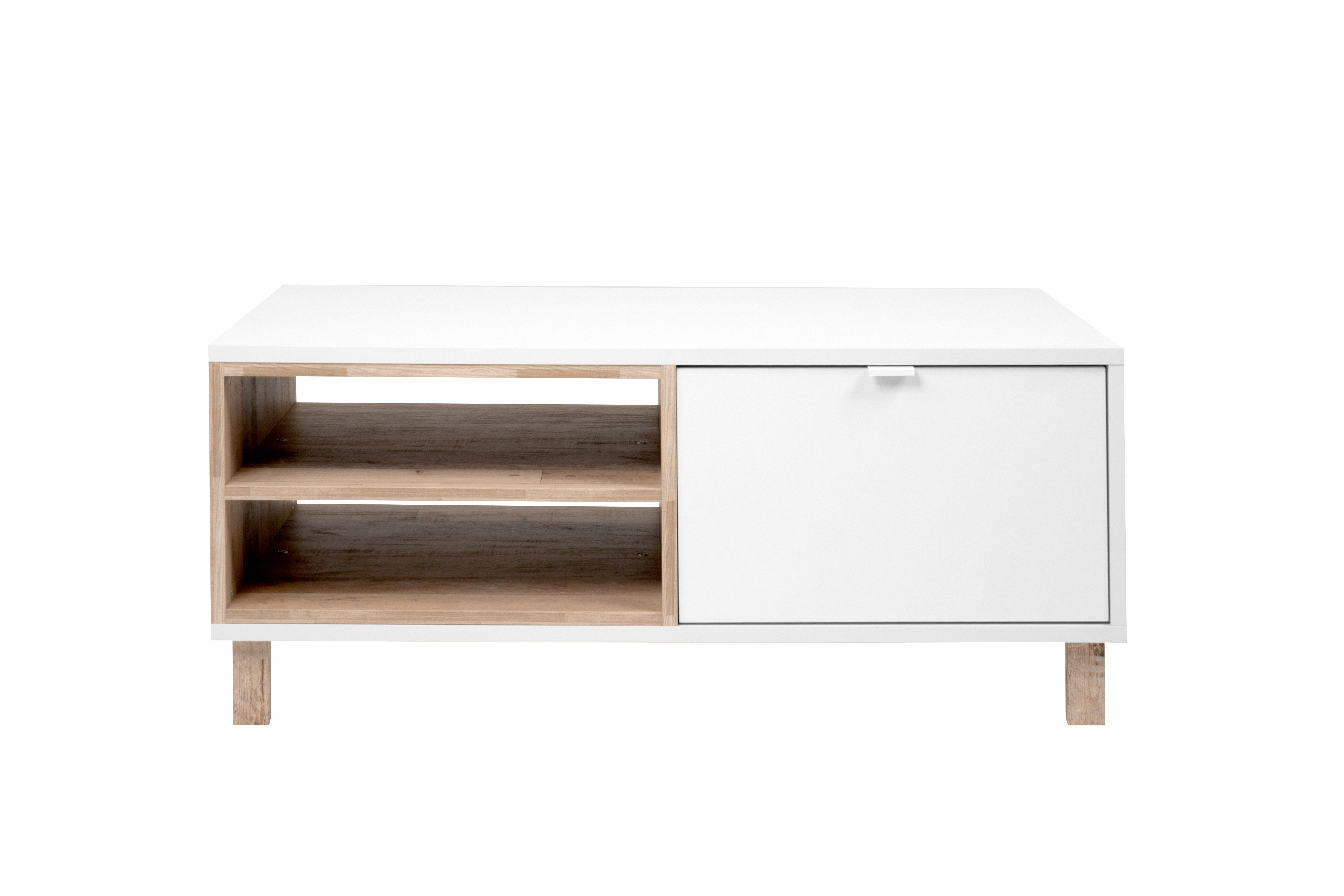 möbelvita Couchtisch Couchtisch Naxon 55A weiß / Dekor Old Style hell