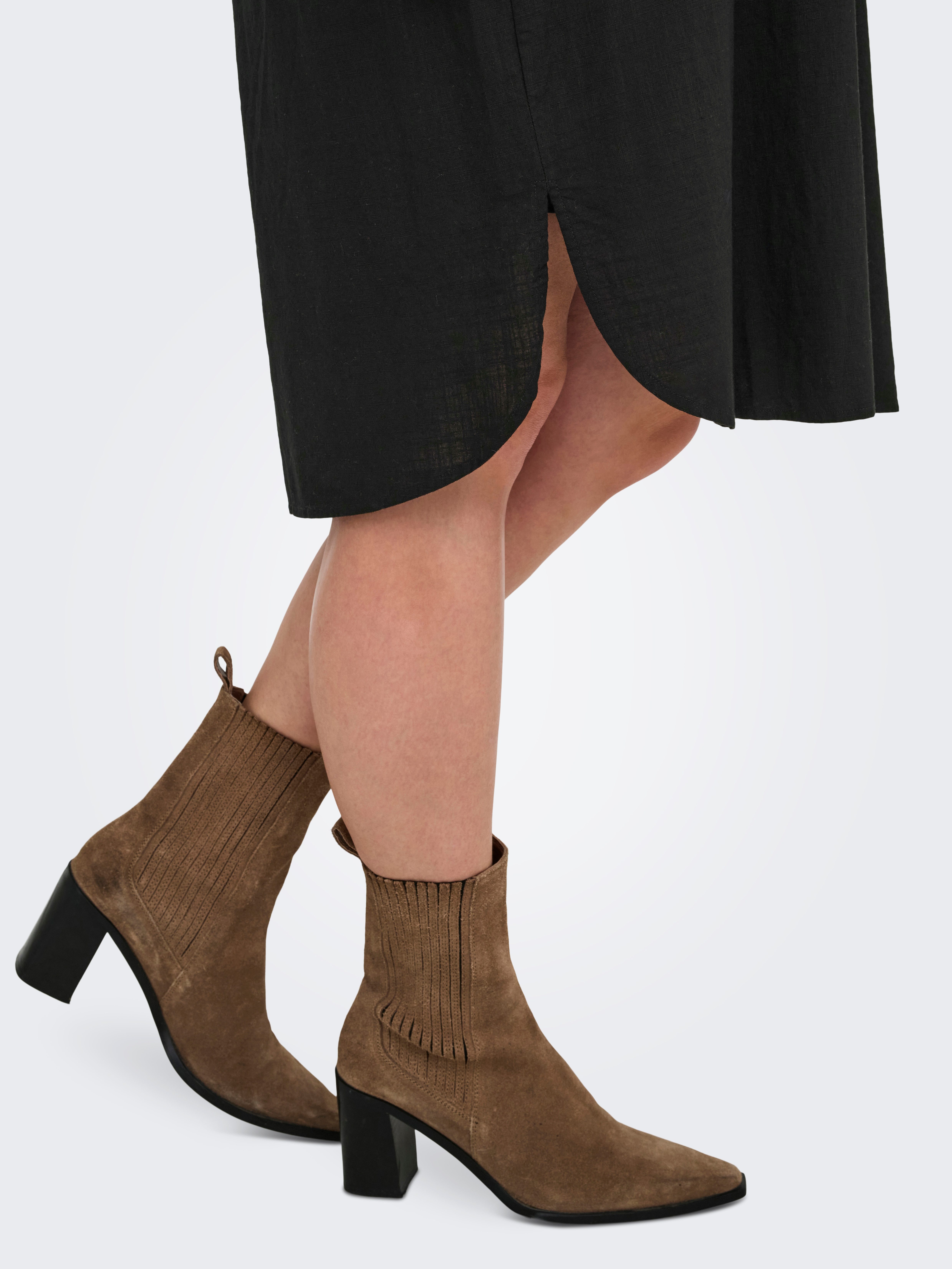 ONLY CARMAKOMA Blusenkleid CARCOCO SS BLK SHIRT DRESS WVN Sommerkleid günstig online kaufen