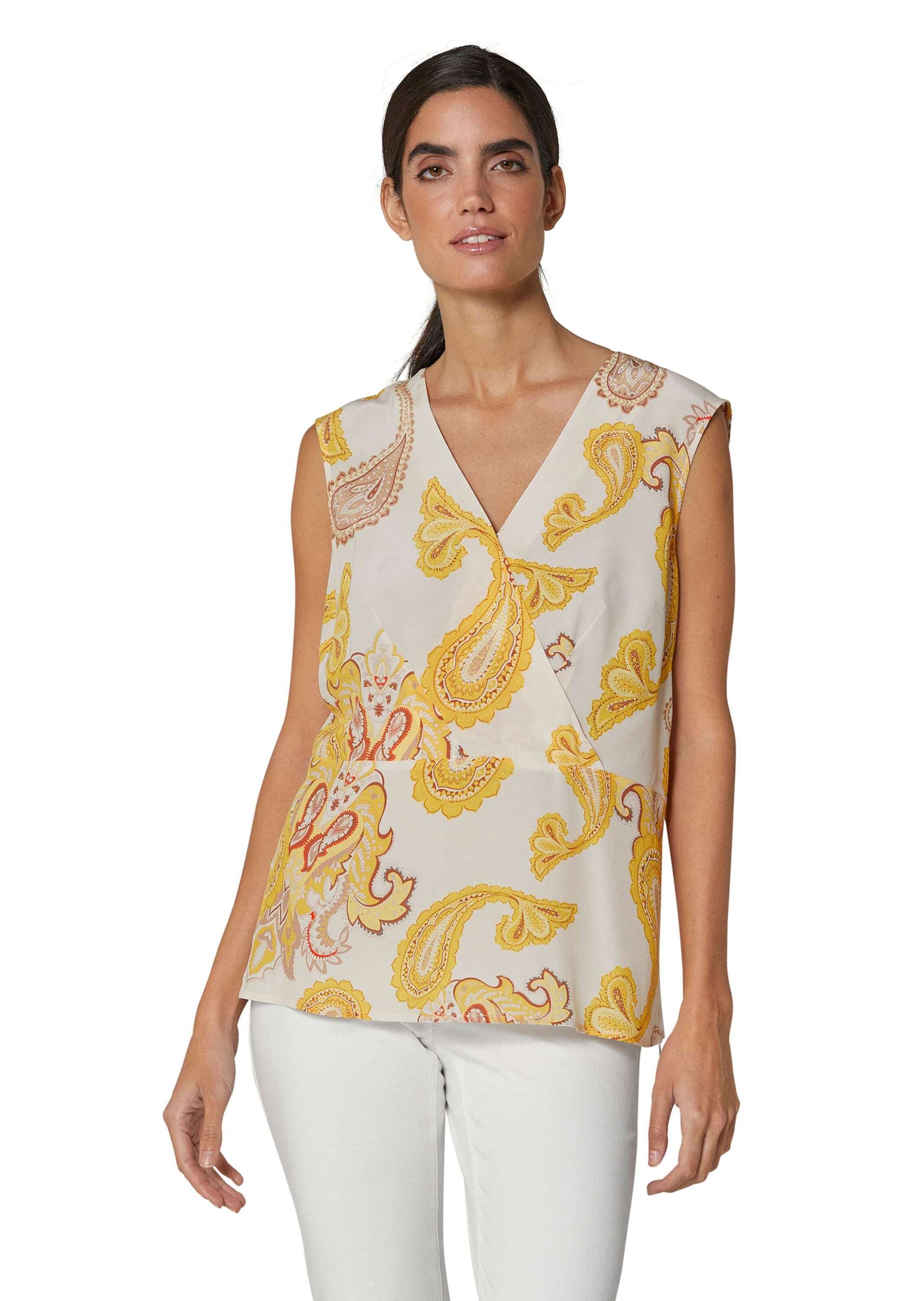 MADELEINE Kurzarmbluse Bluse mit Schößchen