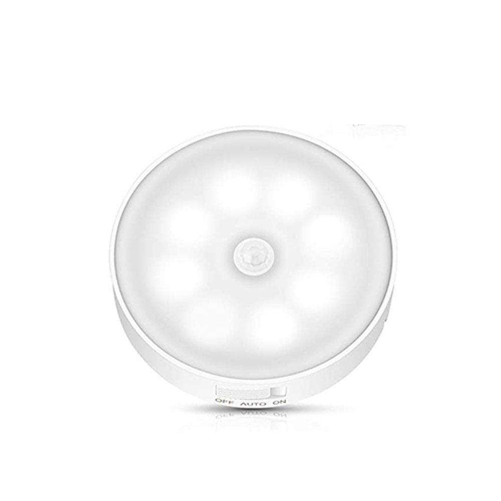 6-teiliges wiederaufladbares weißesLicht USB-LED-Bewegungssensorlicht Nachtlicht TUABUR