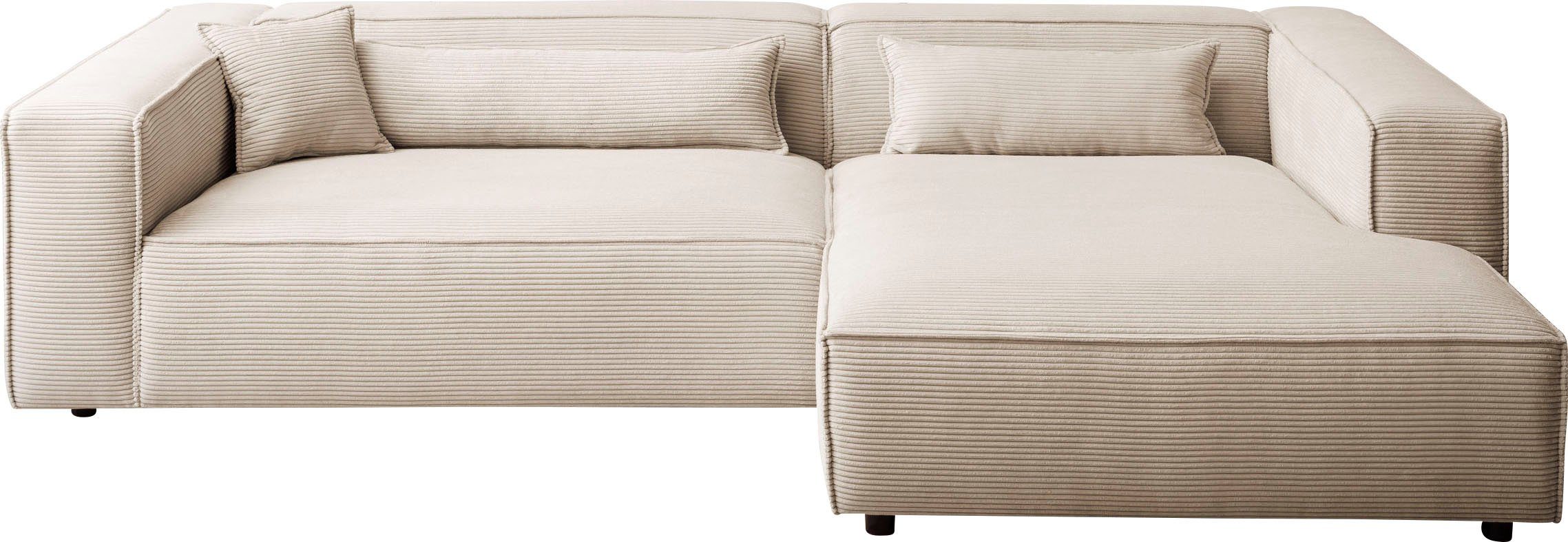 LeGer Home by Lena Gercke Ecksofa PIARA XXL, Big-Sofa, Cord, Leinenoptik o. günstig online kaufen