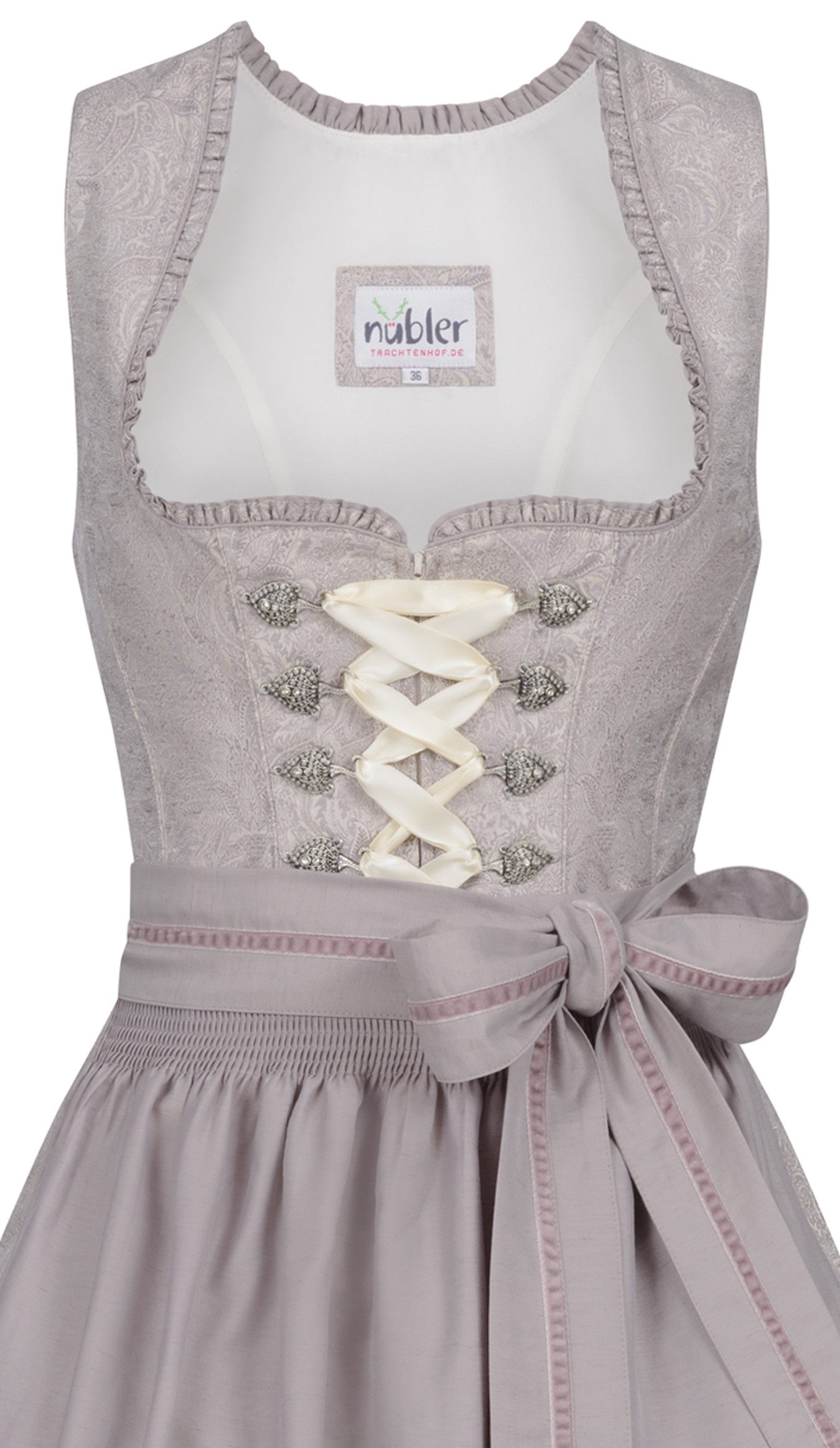 Nübler Dirndl Mini Dirndl Galdina in Flieder von Nübler - Rocklänge 55 cm