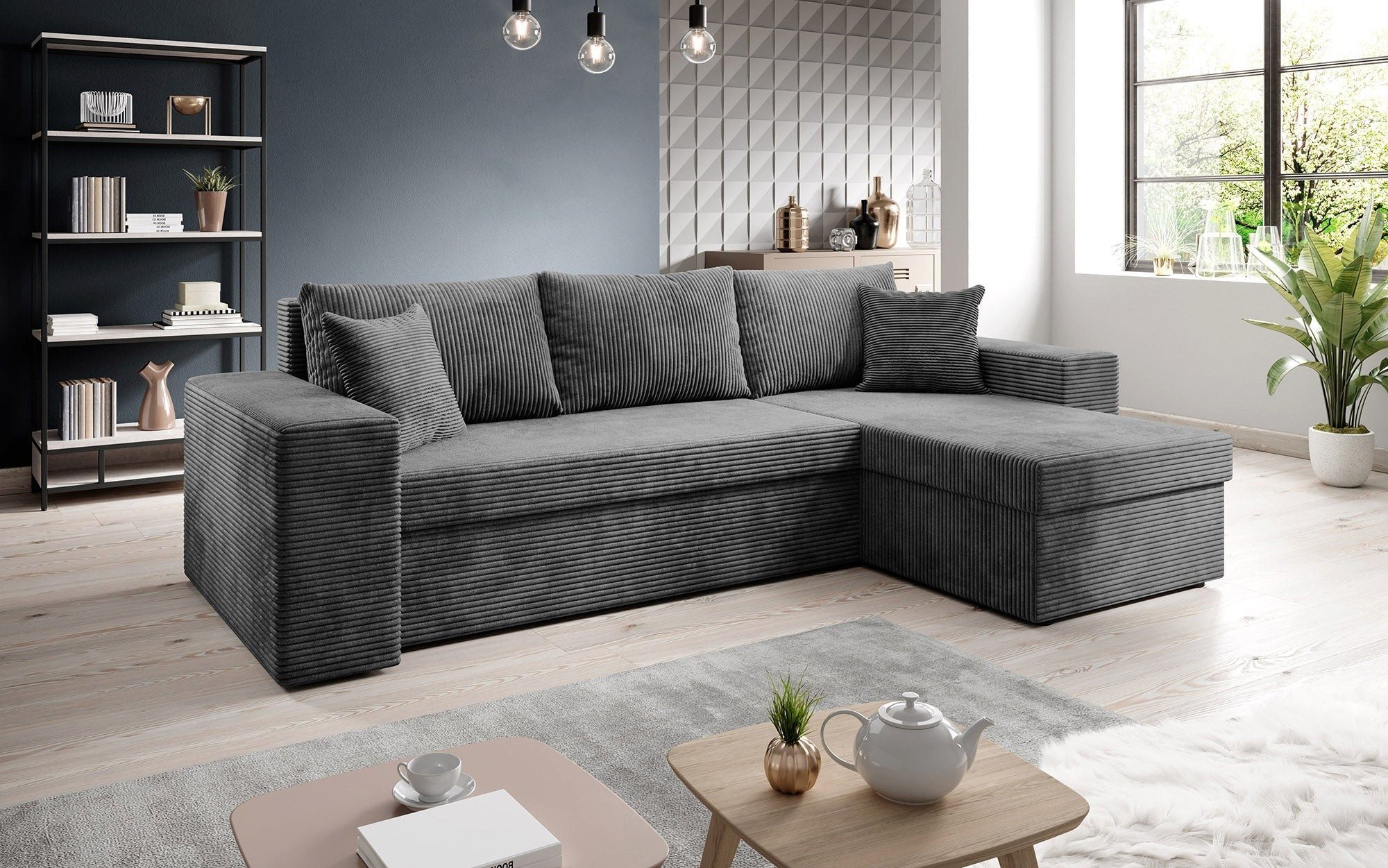 Luxusbetten24 Schlafsofa Designer Sofa Denver, mit günstig online kaufen
