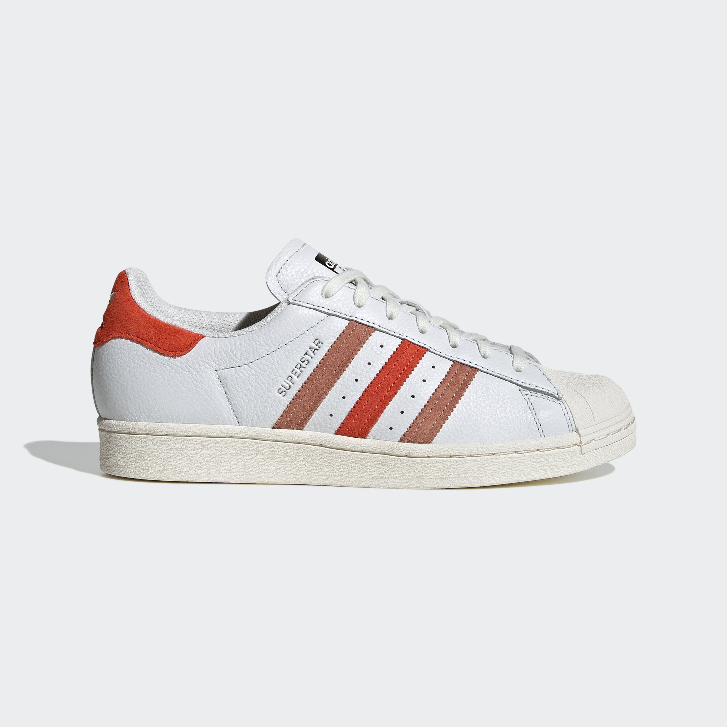 adidas Originals SUPERSTAR Sneaker / Crystal Red / Strata Preloved White Clay