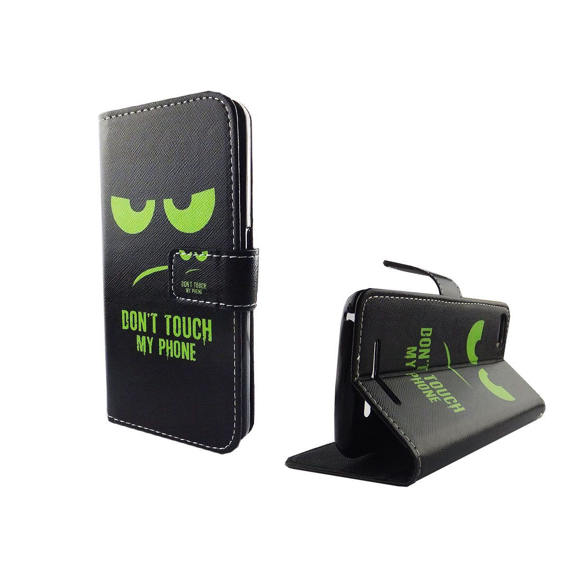 König Design Handyhülle Wiko Lenny 3, Wiko Lenny 3 Handyhülle Bookcover Grün